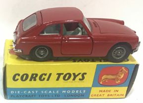 Corgi Toys 327 MGB GT In Red Complete With Box Fantastic Condition