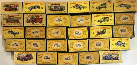 Models of yesteryear and Matchbox vehicles in boxes and in great conditions. Car makes include -