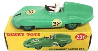 Dinky Toys Connaught Racing Car 236 With Box. Found here in Ex condition.