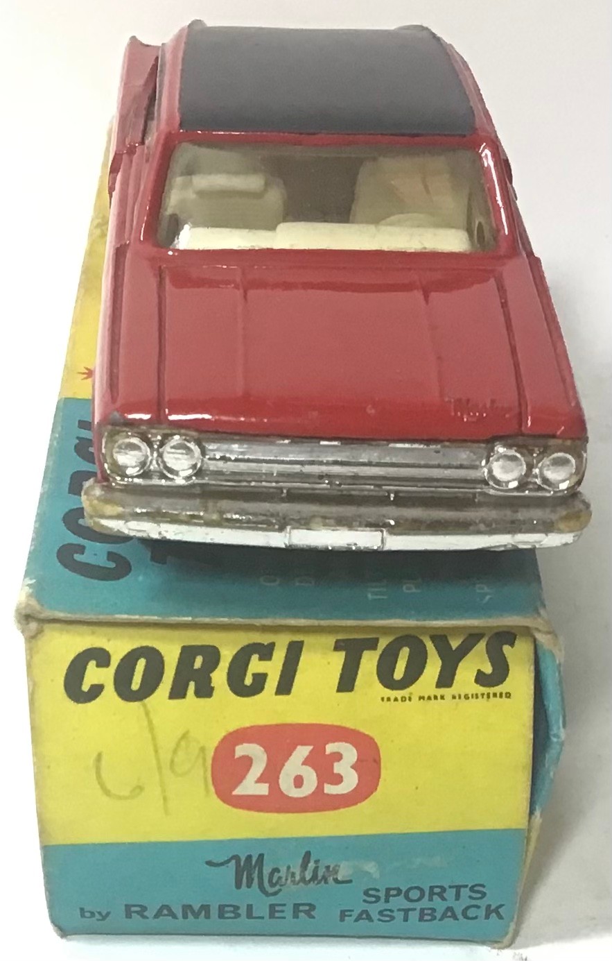 Corgi Classic Boxed Rambler sports fastback Car No 263. Car in great condition with age related - Image 3 of 7