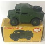 Dinky Toys 688 Army Military Field Artillery Tractor Vehicle Truck with original Box. See pictures