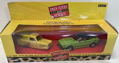 Only Fools and Horses - Reliant Regal Super Van + Ford Capri - TV Corgi Diecast No. CC99111. Found