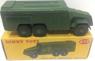 Dinky Toys 677 Army Military Armoured Command Vehicle Truck Car. Found here in original box and in