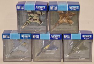 Armour Collection of 1:100 die cast airplanes as new boxed (5).