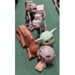 A collection of large plastic Star Wars related toys to include 2 x AT-AT figures (5)