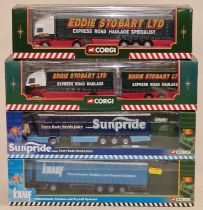 Corgi Eddie Stobart boxed die cast group to include 59502, 59516, CC86603 and CC86604 (4).