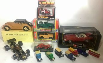 Collection of various Cars and other vechicles of which some are boxed. To include - Jaguar E