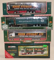 Corgi Eddie Stobart boxed die cast group to include 59505, CC86701, 59503 and 97369 (4).