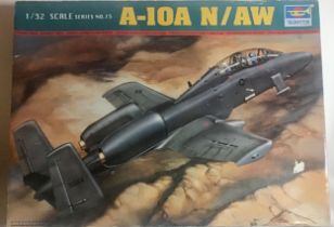 Aircraft A-10A N/AW which is a scaled model of 1:32 found here in original box with the internals