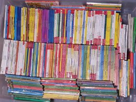 Large box of children's literature to include mainly vintage ladybird books.