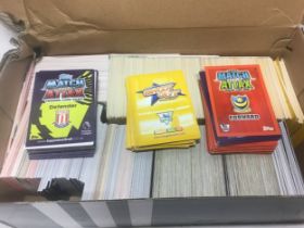 Football trading cards by Shoot Out and Match Attax. A Full Show Box Full.