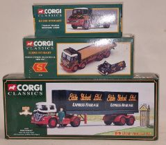 Corgi Classics Eddie Stobart boxed die cast group to include 30202, 31701 and 14303 (3).