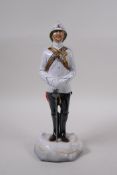 Michael Sutty, porcelain military figure, a limited edition numbered issue, 28/1000, British