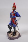 Michael Sutty, porcelain military figure, limited edition No 41/1000, Colonel Walter Fane, 19th