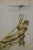 After Aleksandra Ekster, (Russian, 1882-1949), Sketch for the Costume of the Queen of Mars, from the