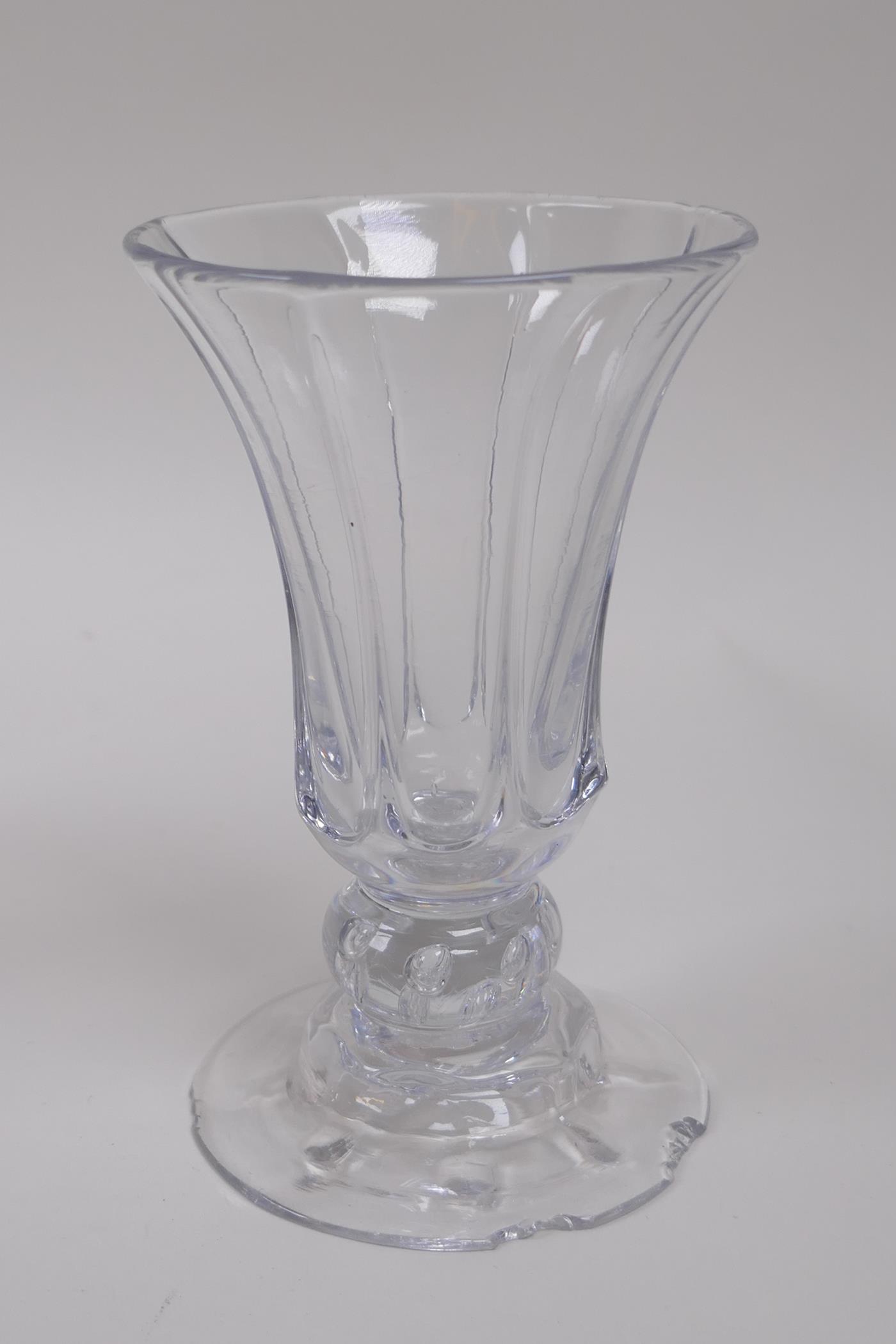 A collection of eight C19th and C20th jelly/custard glasses with slice and etched glass - Image 9 of 9