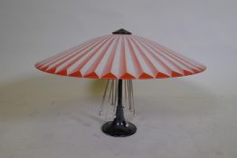 A 1950s 'Berry's' pendant ceiling light, 50cm diameter