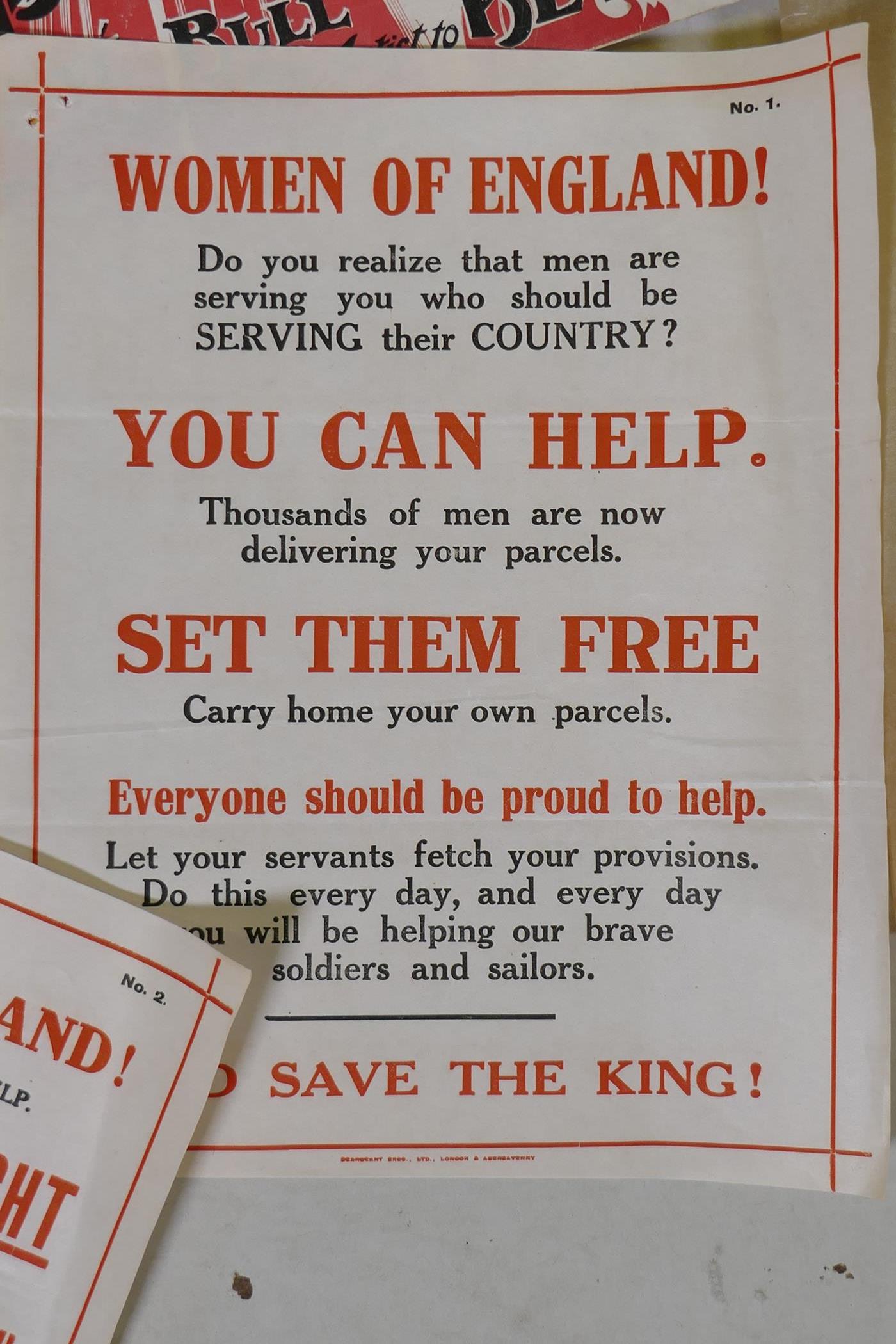 WWI ephemera, pamphlets relating to relief funds, posters, War Album No 1 containing images of - Image 3 of 8