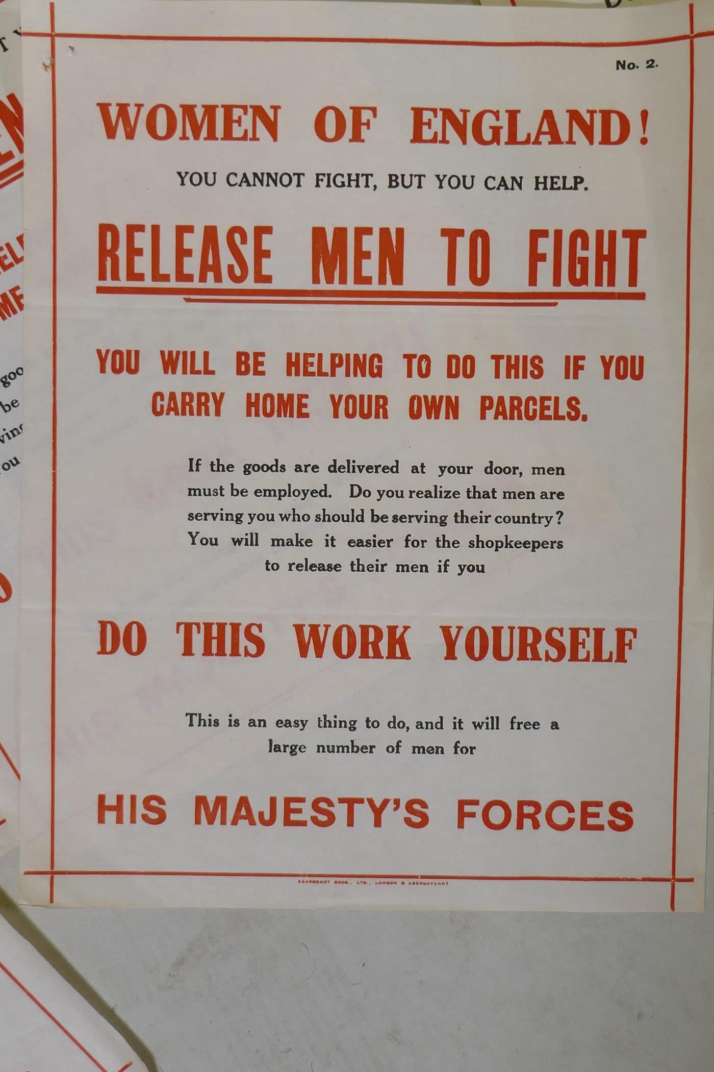 WWI ephemera, pamphlets relating to relief funds, posters, War Album No 1 containing images of - Image 2 of 8