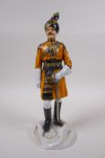 Michael Sutty, porcelain military figure No 31, Skinner's Horse, initialled LS