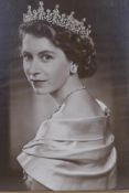 Yousuf Karsh, (Canadian, 1908-2002), Queen Elizabeth II, photographic print 1951, in a gilt frame,