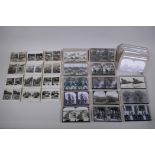 A part set of London Zoo 'Sunbeam Tours' photographic stereo cards, and a quantity of re-print