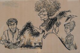 William Cottman Hewison, (British, 1925-2002), The Seagul, 1974, pen and ink cartoon illustration