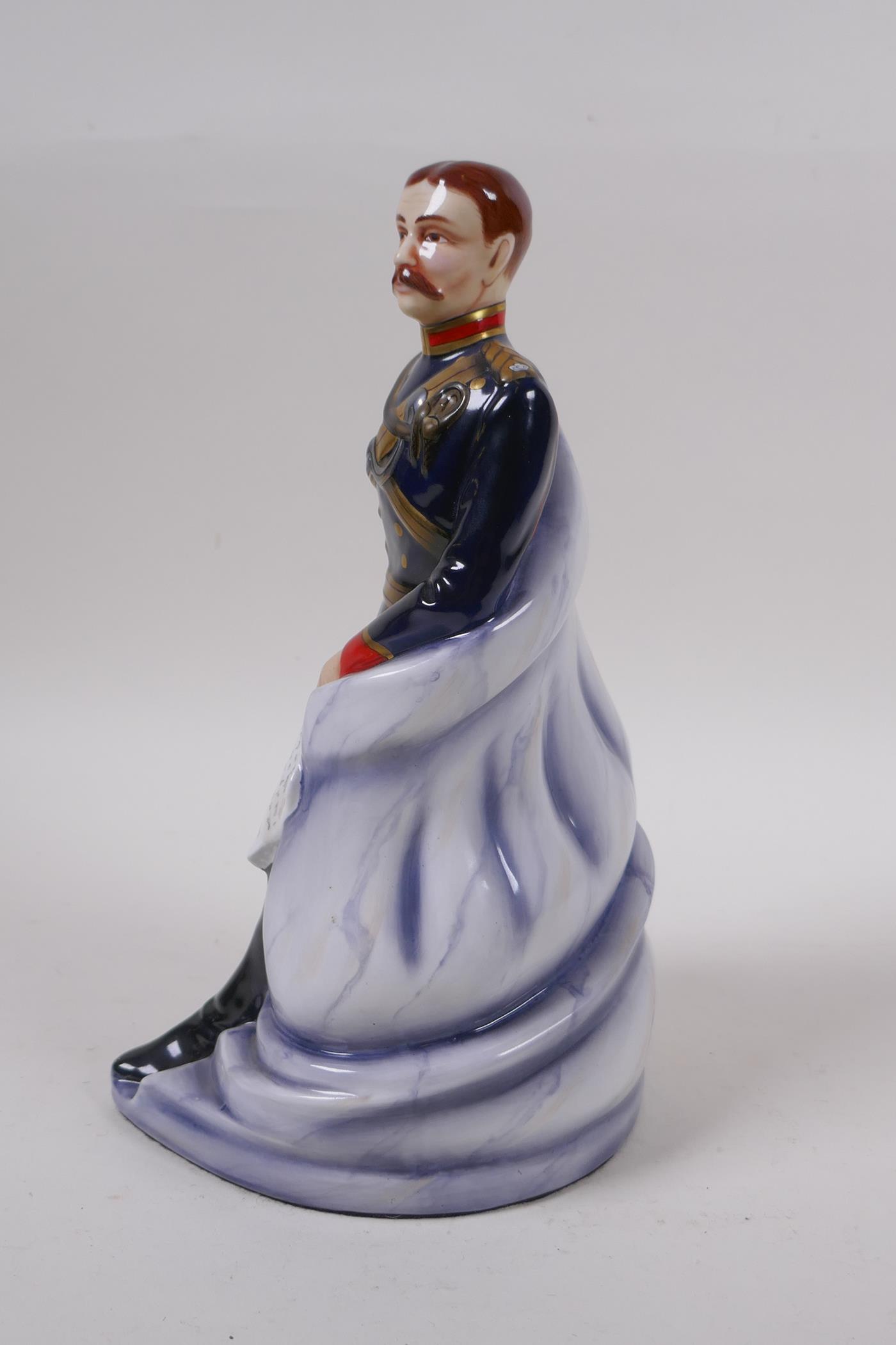 Michael Sutty, porcelain military figure, No 84 14th Bengal Lancers, 25cm high - Image 4 of 7