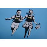 After Banksy, Jack & Jill (Police Kinds) limited edition copy screen print, 290/500, by the West