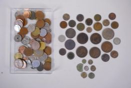 A collection of antique Roman and British coinage, and a small collection of later world coinage