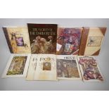 A collection of books illustrated by Brian Foud, including Goblins, Once Upon a Time, The Land of