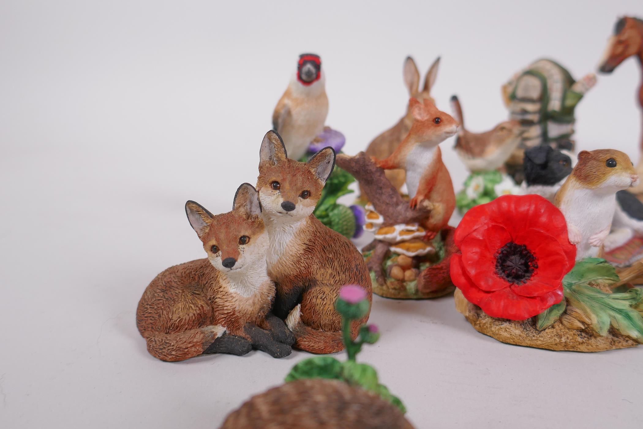 A collection of Border Fine Arts figures, birds and woodland animals - Image 4 of 5