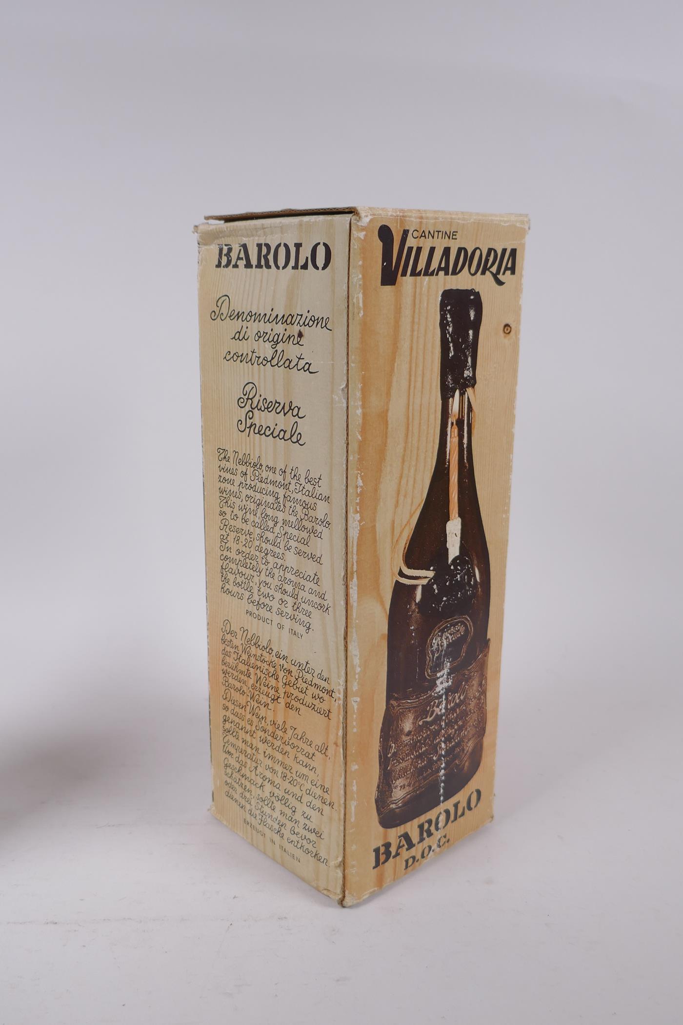 A bottle of Villadoria Barolo Riserva Speciale, 1969, 72cm, with original box - Image 5 of 6