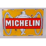 A vintage style 'Michelin' enamel advertising sign, 60 x 40cm