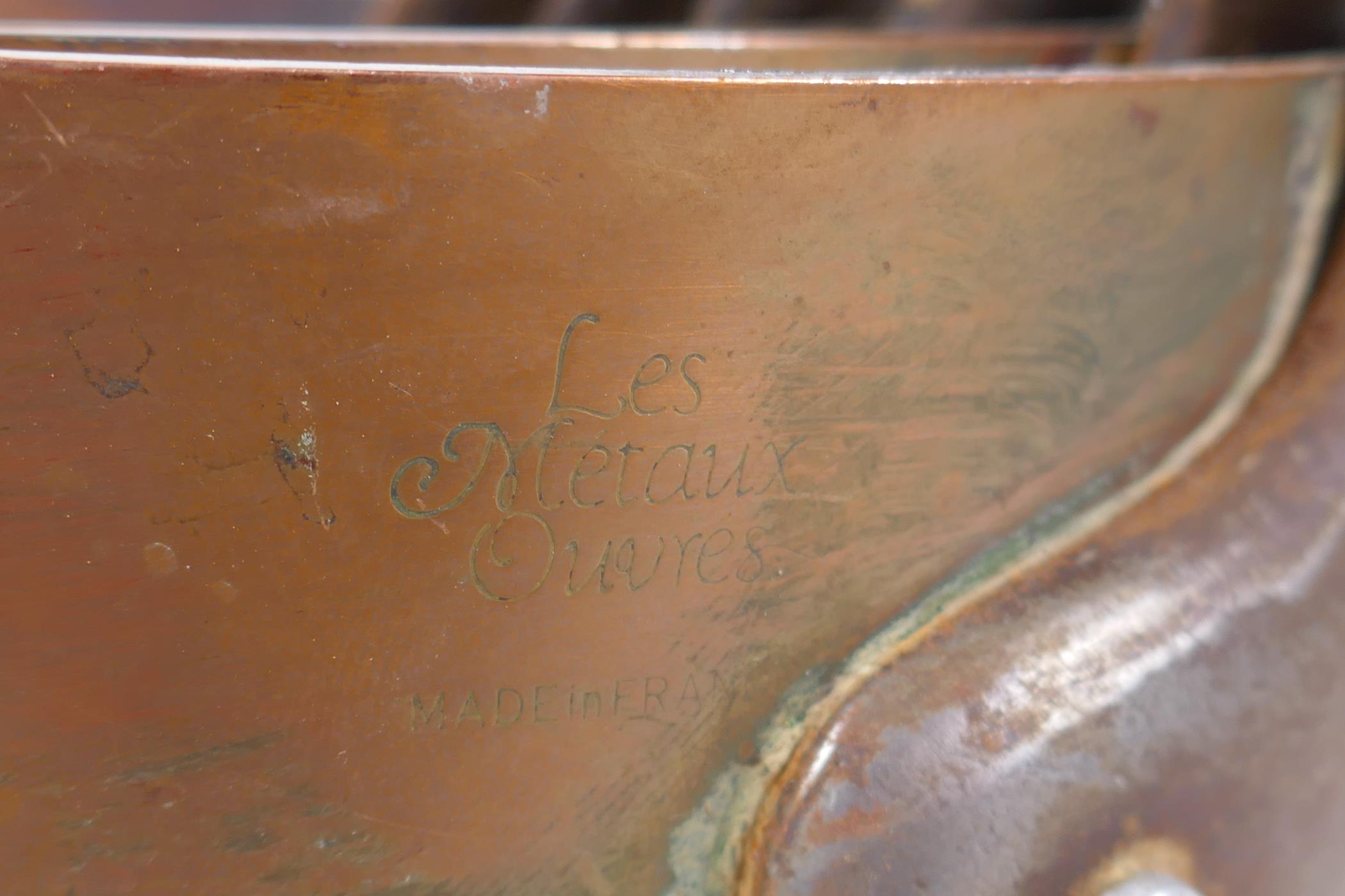 A set of six graduated French copper sauce pans, largest 18cm diameter - Image 4 of 4