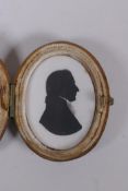 A Georgian John Miers (British, 1756-1821) and John Field (British, 1771-1841) silhouette profile on