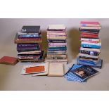 A collection of books on opera