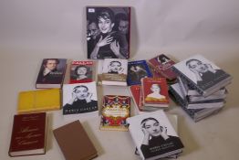 Stelios Galatopoulos, collection of books by the author on Maria Callas, and other volumes on the