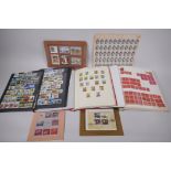 A quantity of early C20th Cinderella stamps, an album of C19th and C20th USA stamps and postage