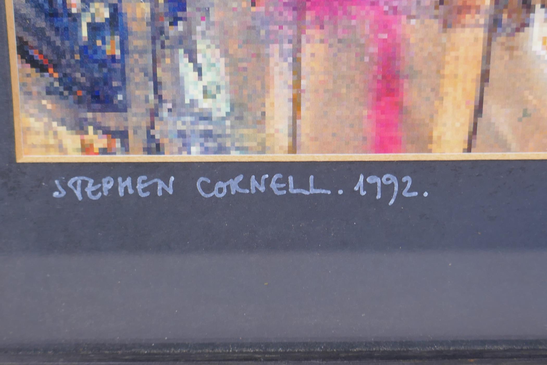 Stephen Cornell, (British, b.1958), abstract digital art print, 1992, 41 x 29cm - Image 3 of 3