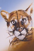 Ronnie Wood - Rolling Stones signed limited edition screen print, 88/295, Florida Panther, published