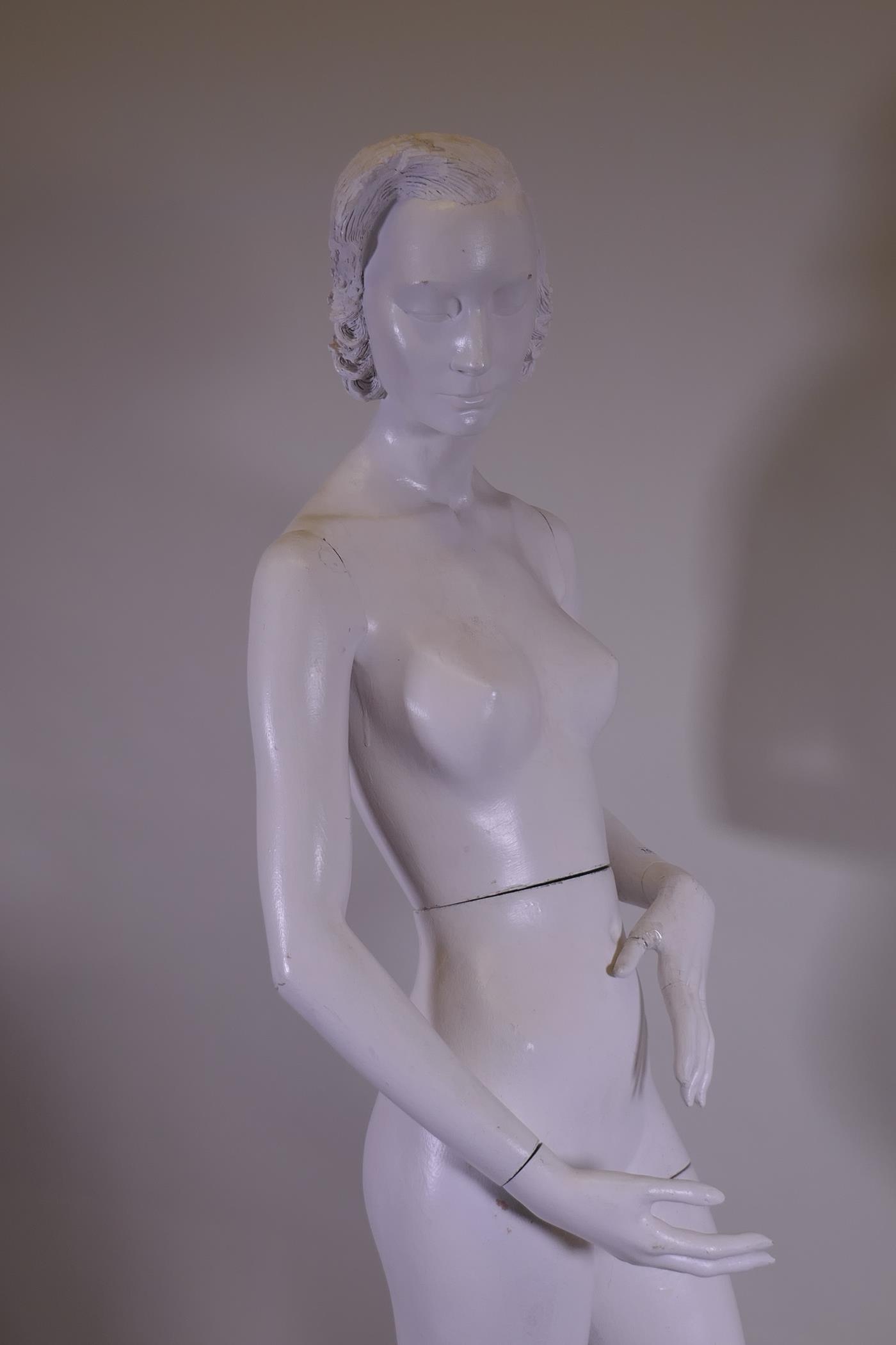 A vintage shop mannequin, 174cm high - Image 3 of 4