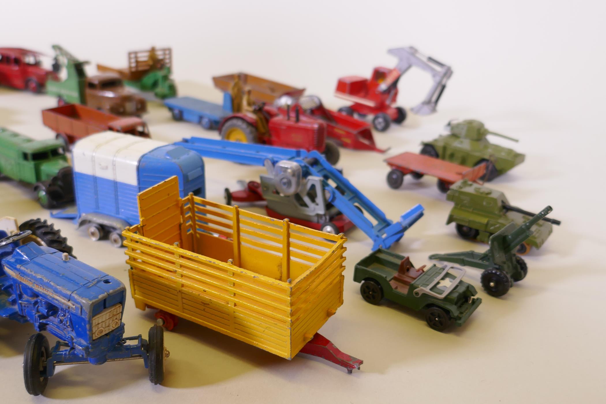 A collection of Dinky toy cars and trucks, 1930s to 1950s, and later Corgi and Matchbox - Image 6 of 7