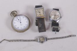 A vintage Kienzle gentleman's wristwatch, a Siro Art Deco stainless steel gentleman's wristwatch,