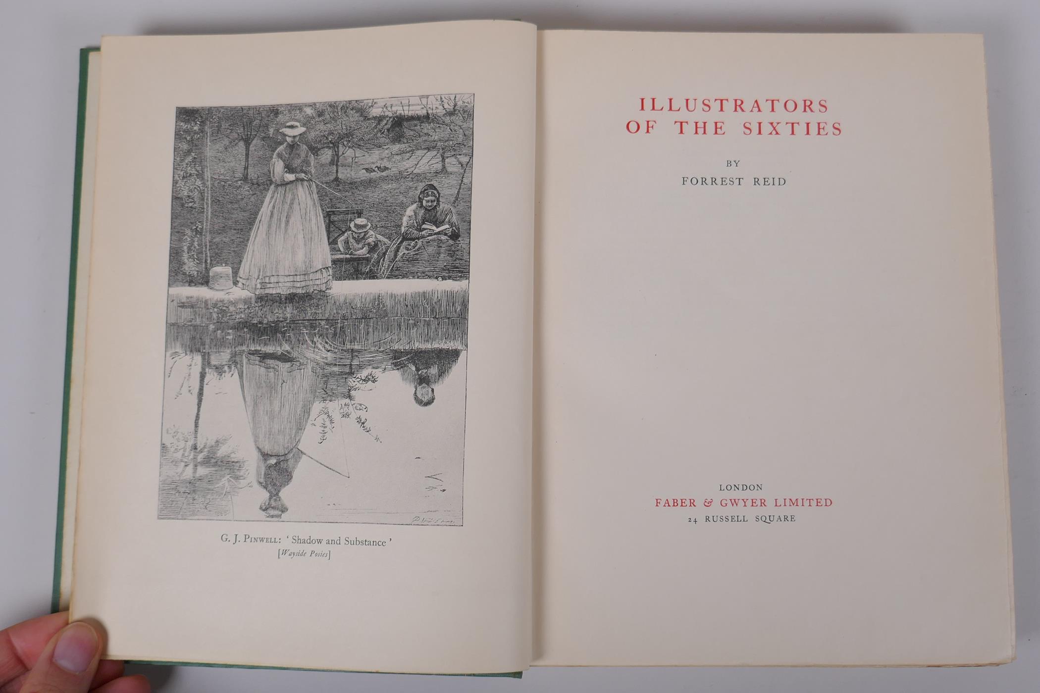 Illustrations of the Sixties (1860s), by Forrest Reid, published by Faber & Gwyer Ltd, circa 1930, - Image 3 of 9