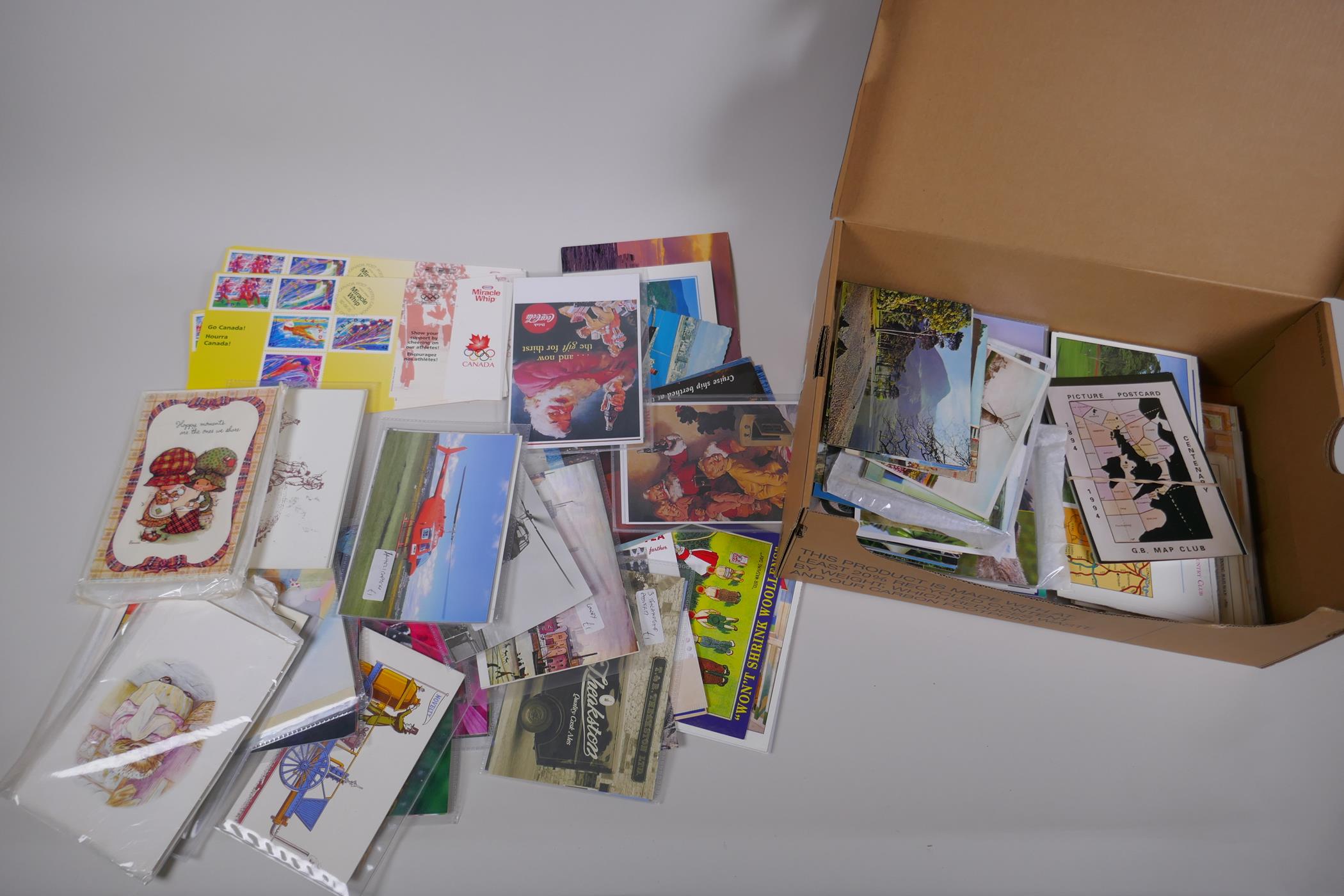 A large quantity of late C19th and C20th postcards and souvenir picture albums, including many - Image 4 of 6