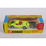 Corgi 342 Lamborghini P400 GT Miura, Fighting Bull, Revised Specification with whizzwheels,