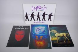 Four vintage concert programs including Genesis, We Can't Dance tour; Phil Collins, No Jacket
