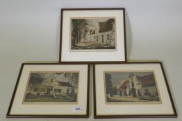 H.M. Pemberton, a Leeuwfontaine aquatint, signed, and another Groot Constantia, 20 x 15cm, and