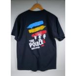 A crew tour T-shirt for The Police North America 2008 tour, size L/G